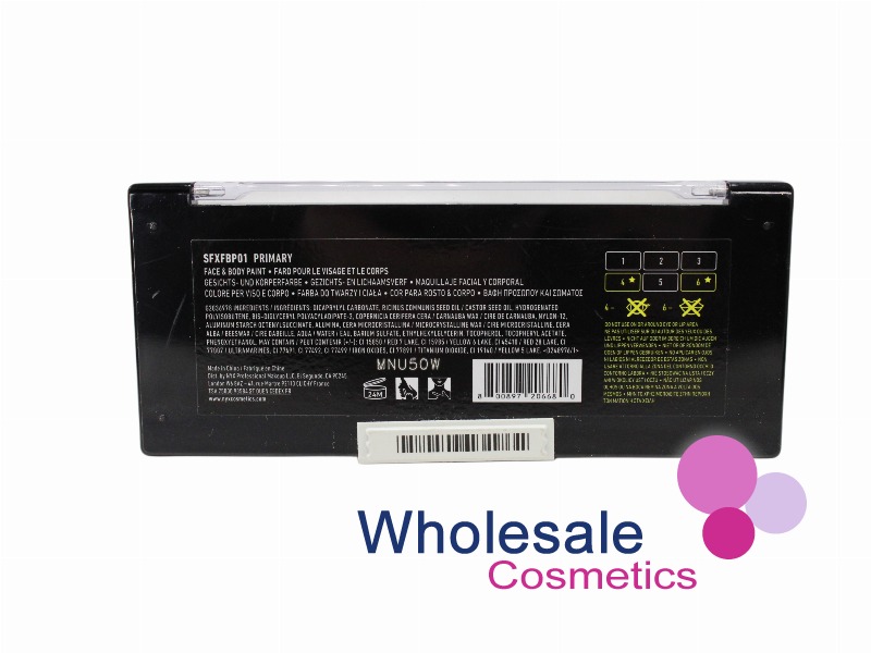 9 x NYX SFX Creme Colour Face & Body Paint - 01 PRIMARY